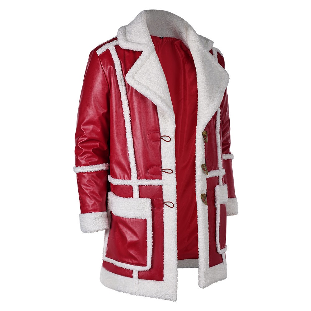 Red One (2024) Santa Claus Red Jacket Cosplay Costume Halloween Carnival Outfit