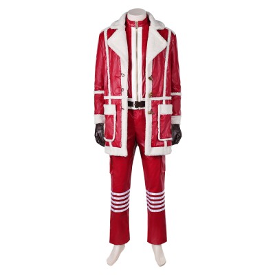 Red One (2024) Nick Men Red Jacket Fullset Christmas Cosplay Costume Halloween Carnival Outfit