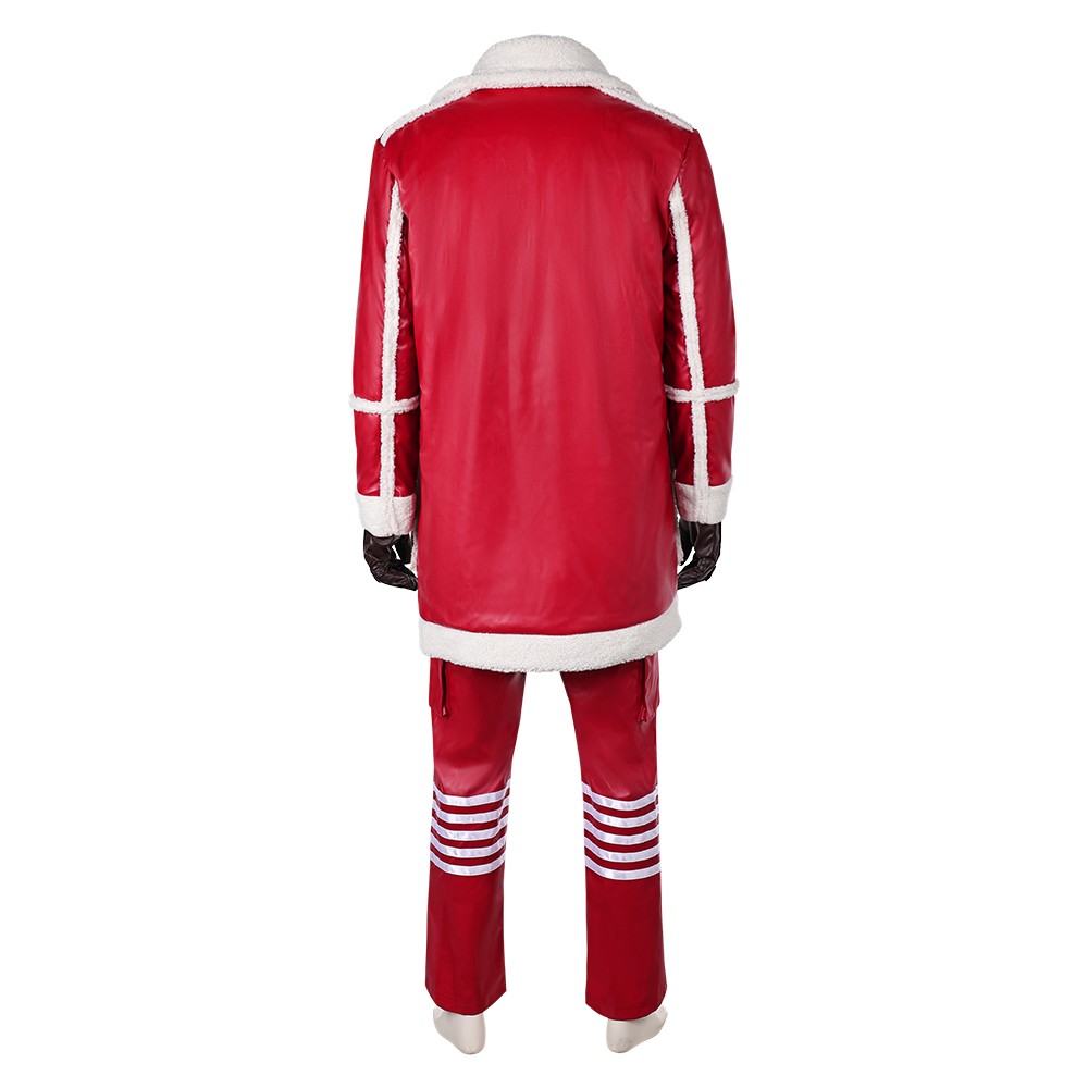 Red One (2024) Nick Men Red Jacket Fullset Christmas Cosplay Costume Halloween Carnival Outfit