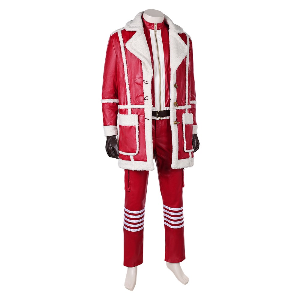 Red One (2024) Nick Men Red Jacket Fullset Christmas Cosplay Costume Halloween Carnival Outfit