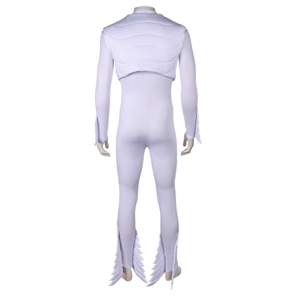 Queen Freddie Mercury White Rock and Roll Jumpsuit Suit Cosplay Costume Halloween Carnival Outfit