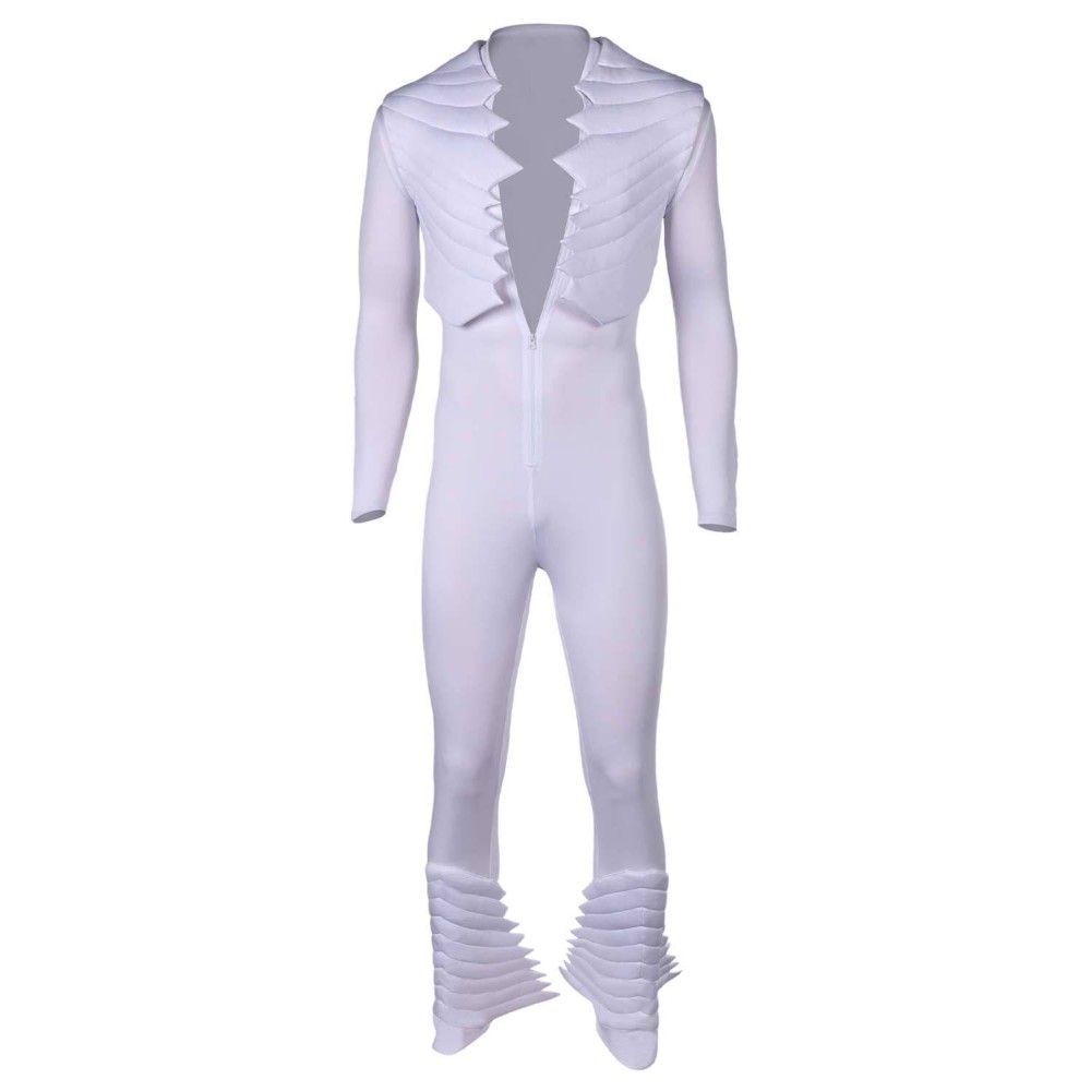 Queen Freddie Mercury White Rock and Roll Jumpsuit Suit Cosplay Costume Halloween Carnival Outfit