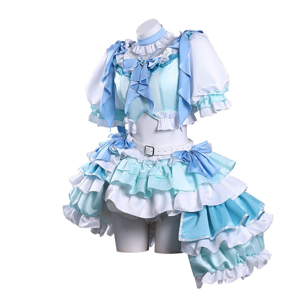 Costume de cosplay Sayaka Miki Blue de Puella Magi Madoka Magica pour Halloween et carnaval
