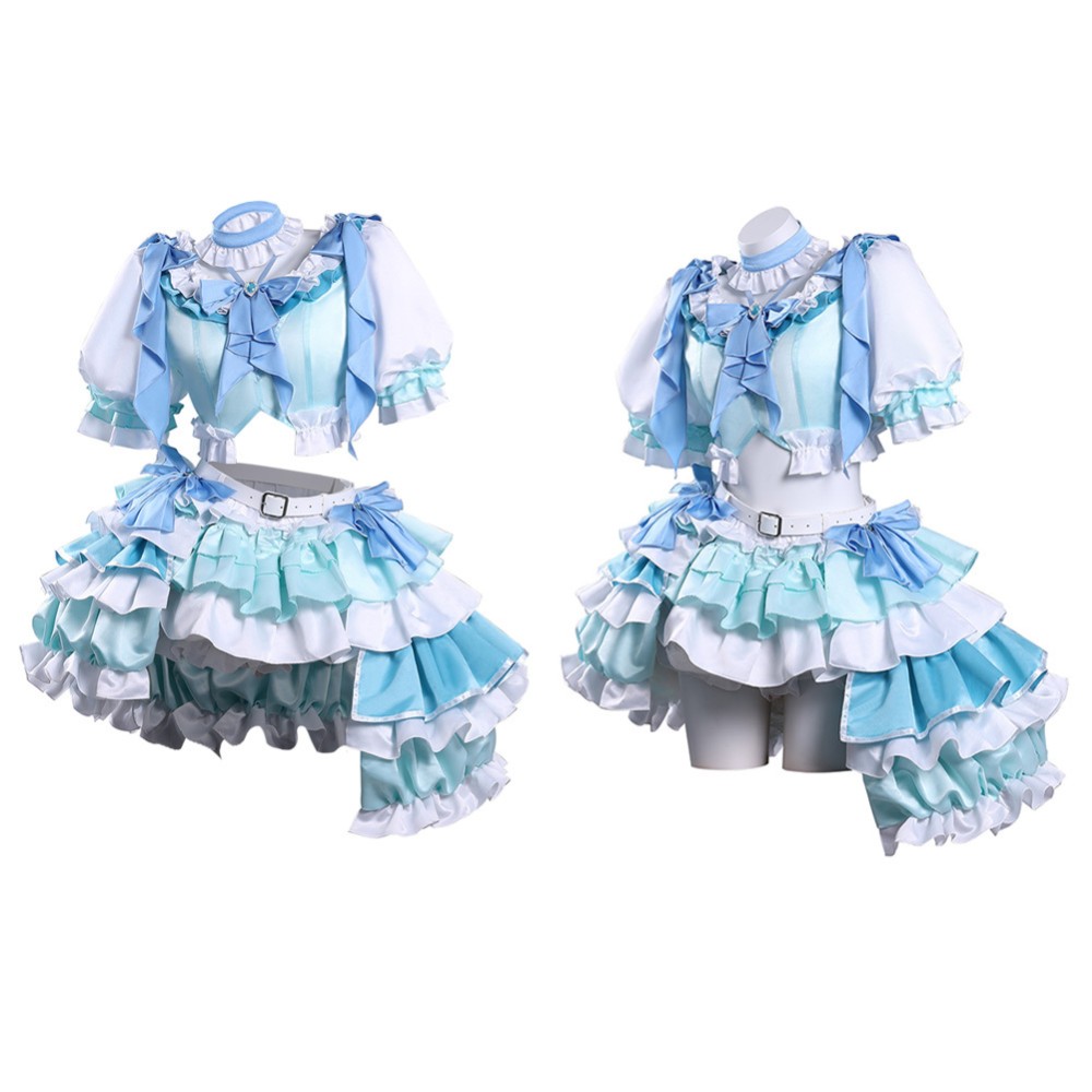 Costume de cosplay Sayaka Miki Blue de Puella Magi Madoka Magica pour Halloween et carnaval