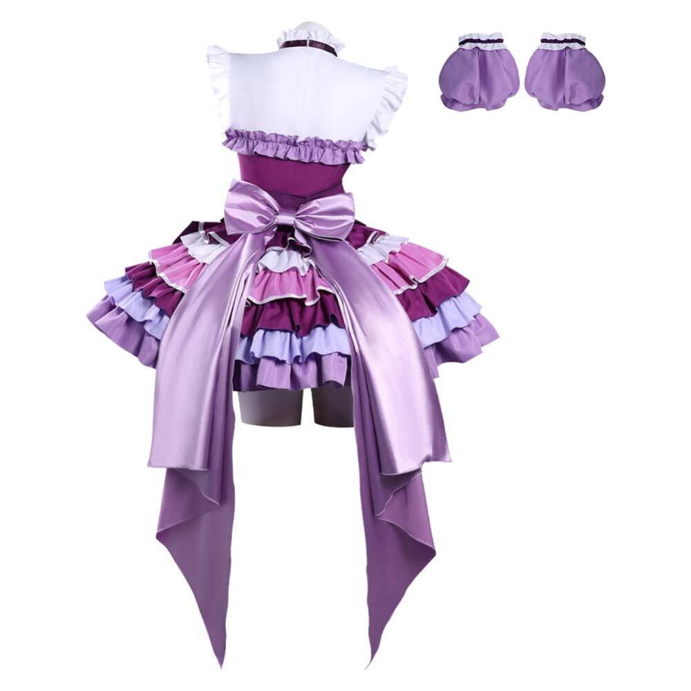 Costume de cosplay de Puella Magi Madoka Magica Akemi Homura Purple Stage Dress pour Halloween et carnaval