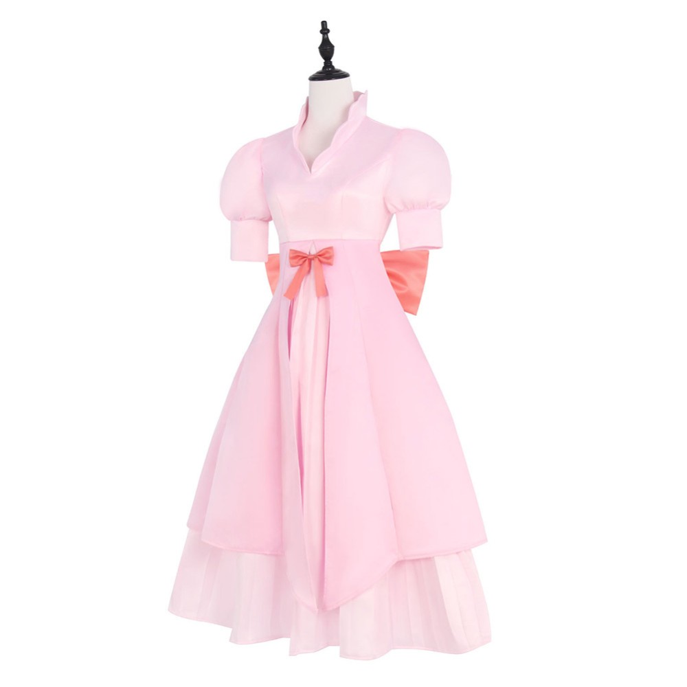 Robe rose pour femmes Pudding Costume de cosplay Tenue de carnaval d'Halloween