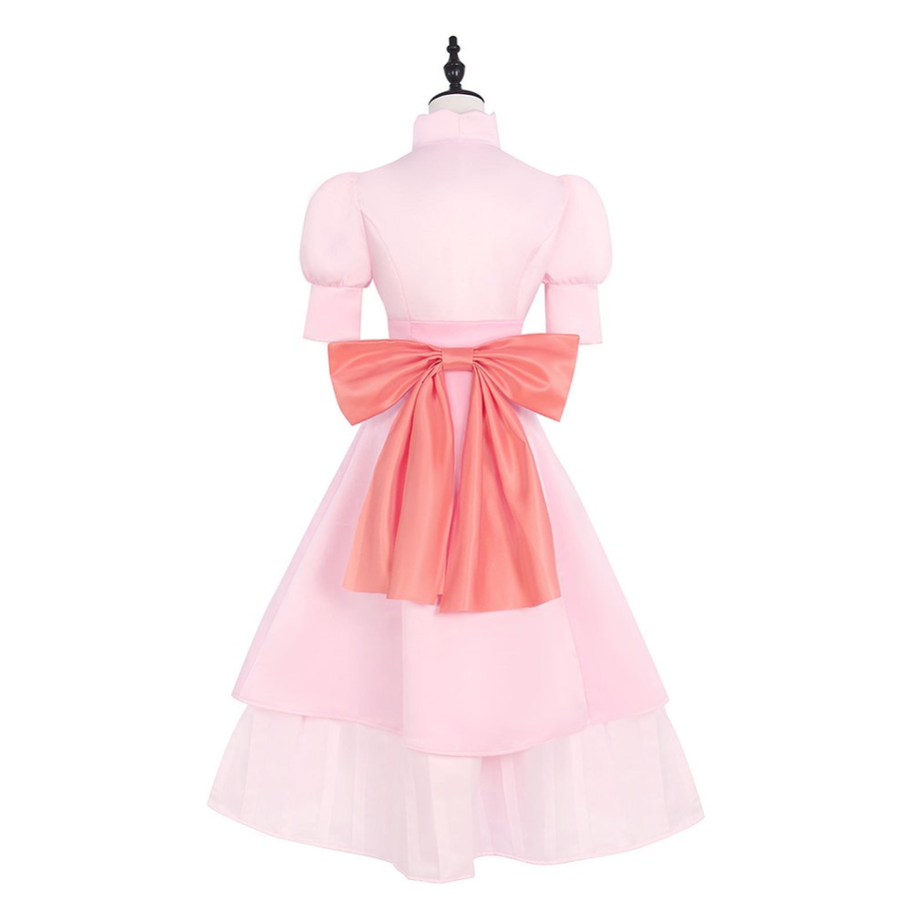 Robe rose pour femmes Pudding Costume de cosplay Tenue de carnaval d'Halloween