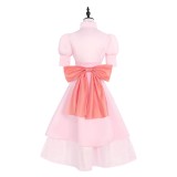 Robe rose pour femmes Pudding Costume de cosplay Tenue de carnaval d'Halloween