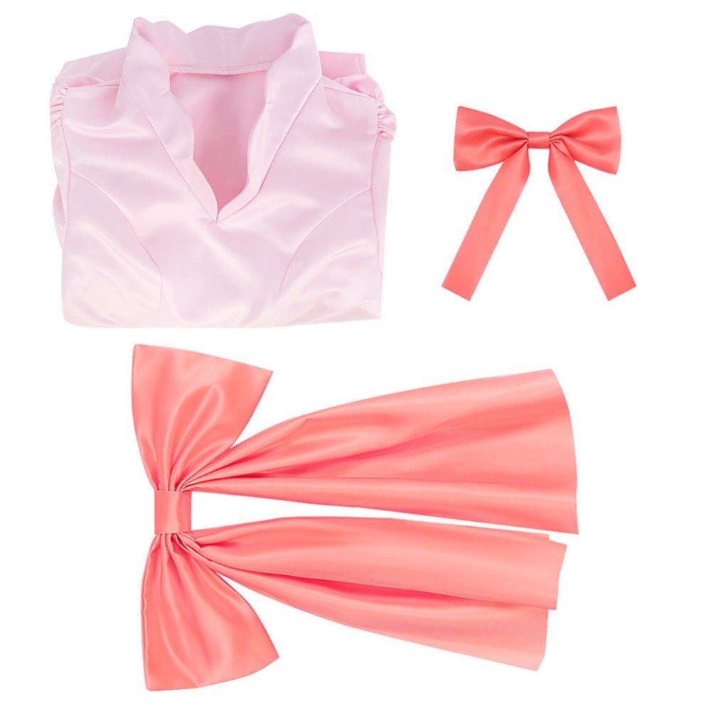 Robe rose pour femmes Pudding Costume de cosplay Tenue de carnaval d'Halloween
