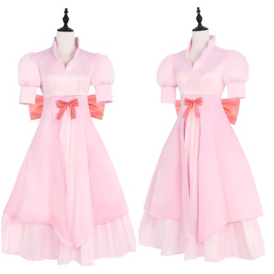 Robe rose pour femmes Pudding Costume de cosplay Tenue de carnaval d'Halloween