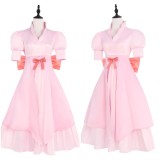 Robe rose pour femmes Pudding Costume de cosplay Tenue de carnaval d'Halloween
