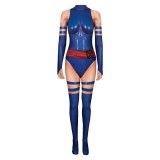Psylocke Printed Jumpsuit Cosplay Costume Halloween Carnival Outfit