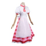 Princesse Peach : À l'affiche ! Costume de cosplay Patissier Peach en robe à carreaux avec chapeau pour Halloween et carnaval