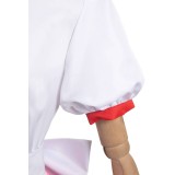 Princesse Peach : À l'affiche ! Costume de cosplay Patissier Peach en robe à carreaux avec chapeau pour Halloween et carnaval