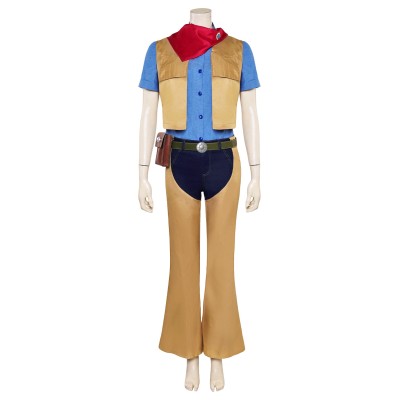 Princess Peach: Showtime! Princess Peach Cowgirl Full Set Suit Cosplay Costume Halloween Carnival Outfit