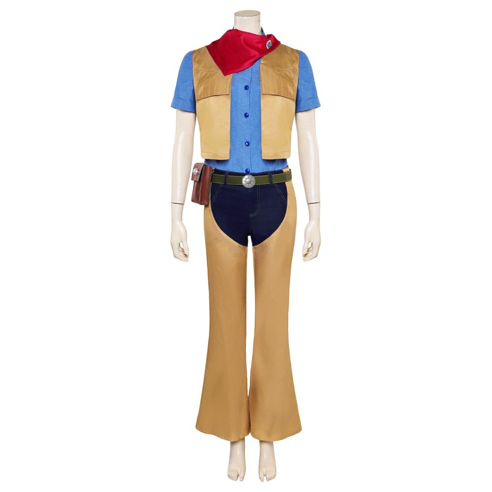 Princess Peach: Showtime! Princess Peach Cowgirl Full Set Suit Cosplay Costume Halloween Carnival Outfit