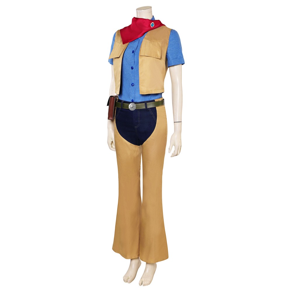 Princess Peach: Showtime! Princess Peach Cowgirl Full Set Suit Cosplay Costume Halloween Carnival Outfit