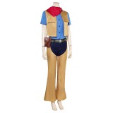 Princess Peach: Showtime! Princess Peach Cowgirl Full Set Suit Cosplay Costume Halloween Carnival Outfit