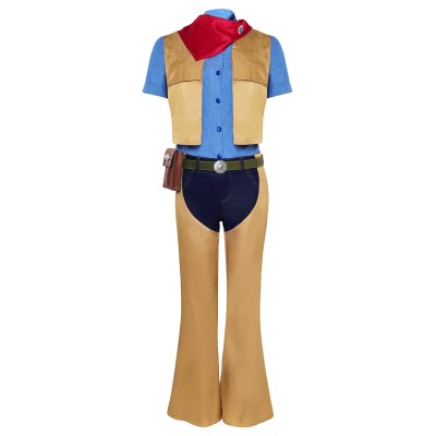 Princess Peach: Showtime! Princess Peach Cowgirl Full Set Suit Cosplay Costume Halloween Carnival Outfit
