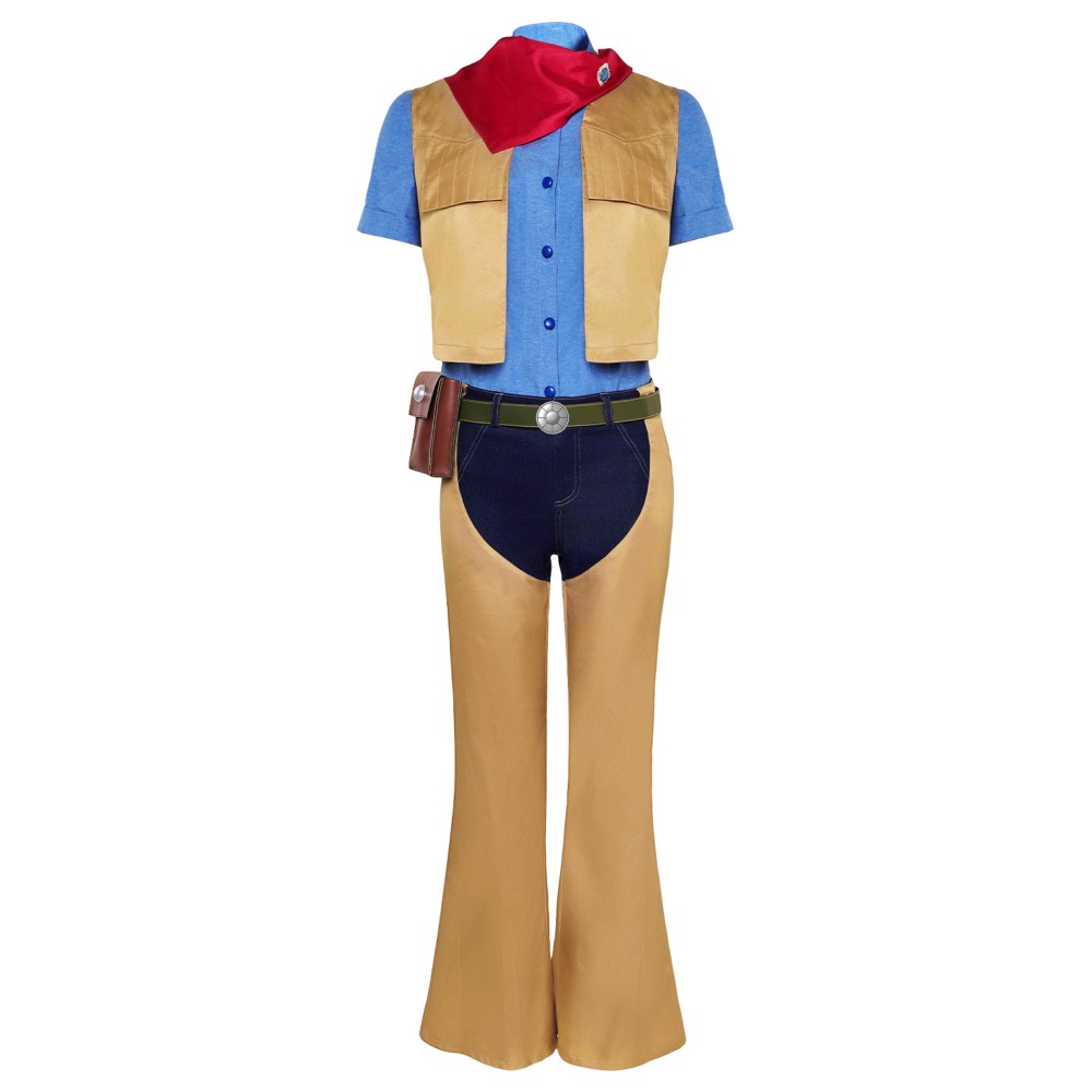 Princess Peach: Showtime! Princess Peach Cowgirl Full Set Suit Cosplay Costume Halloween Carnival Outfit