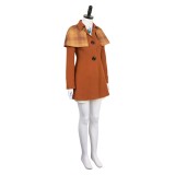 Princess Peach : Spectacle ! Costume de cosplay de la princesse Peach en costume de détective Brown pour Halloween et carnaval