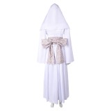 Robe blanche de cosplay pour femmes Princesse Leia Costume de Halloween Tenue de carnaval
