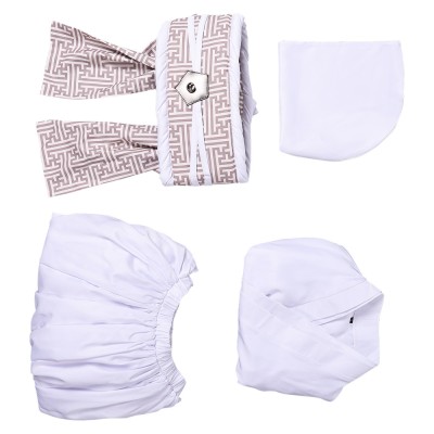 Robe blanche de cosplay pour femmes Princesse Leia Costume de Halloween Tenue de carnaval
