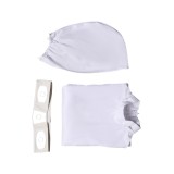Robe Femme Princesse Leia avec Chapeau Ceinture Ensemble Costume Cosplay Halloween Carnaval Tenue