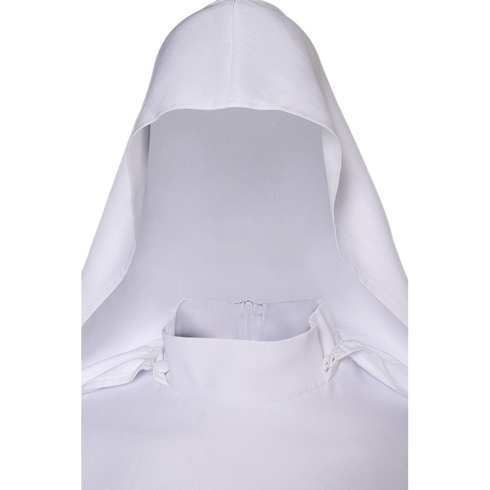 Robe Femme Princesse Leia avec Chapeau Ceinture Ensemble Costume Cosplay Halloween Carnaval Tenue