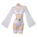 Ensemble de lingerie sexy pour femme Princess Leia, costume de fête cosplay, carnaval d'Halloween