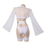 Ensemble de lingerie sexy pour femme Princess Leia, costume de fête cosplay, carnaval d'Halloween