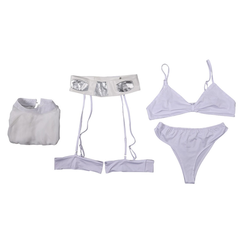 Ensemble de lingerie sexy pour femme Princess Leia, costume de fête cosplay, carnaval d'Halloween