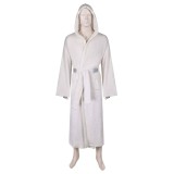 Robe de bain en flanelle unisexe Princess Leia Costume de cosplay Tenue de carnaval d'Halloween