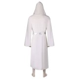 Robe de bain en flanelle unisexe Princess Leia Costume de cosplay Tenue de carnaval d'Halloween