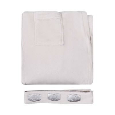 Robe de bain en flanelle unisexe Princess Leia Costume de cosplay Tenue de carnaval d'Halloween