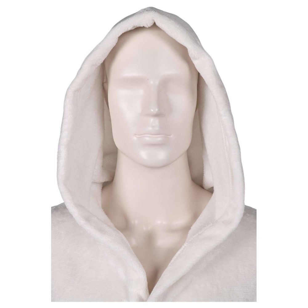 Robe de bain en flanelle unisexe Princess Leia Costume de cosplay Tenue de carnaval d'Halloween