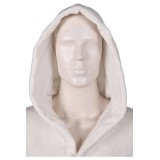 Robe de bain en flanelle unisexe Princess Leia Costume de cosplay Tenue de carnaval d'Halloween