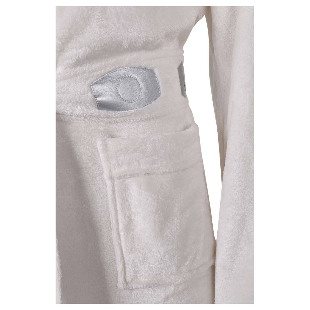 Robe de bain en flanelle unisexe Princess Leia Costume de cosplay Tenue de carnaval d'Halloween