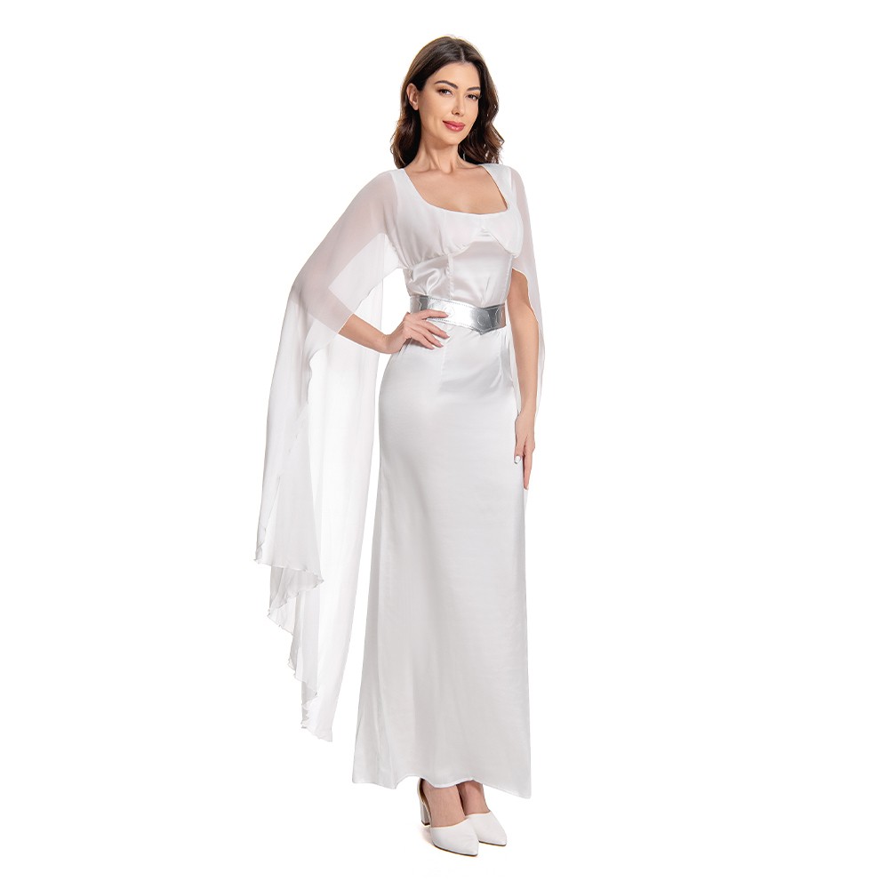 Un nouvel espoir Costume de cosplay de la princesse Leia Organa Solo Tenue de Halloween Carnaval