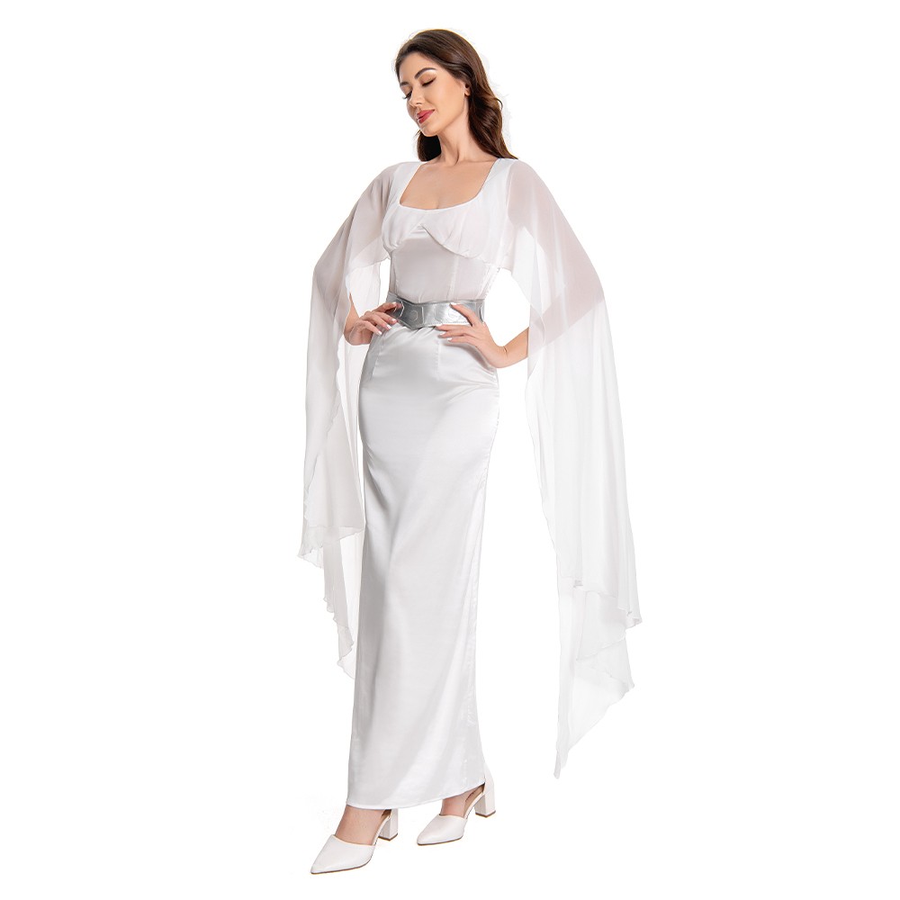 Un nouvel espoir Costume de cosplay de la princesse Leia Organa Solo Tenue de Halloween Carnaval