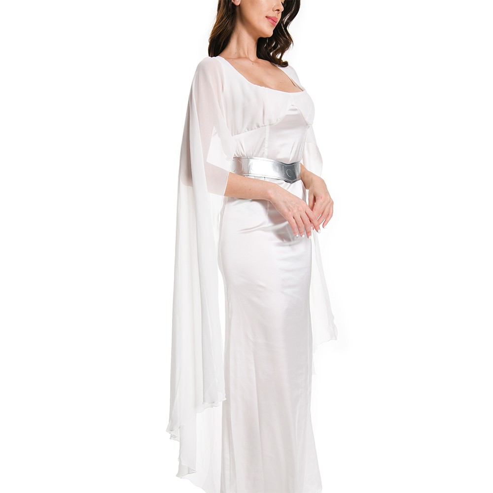 Un nouvel espoir Costume de cosplay de la princesse Leia Organa Solo Tenue de Halloween Carnaval