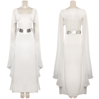 Un nouvel espoir Costume de cosplay de la princesse Leia Organa Solo Tenue de Halloween Carnaval