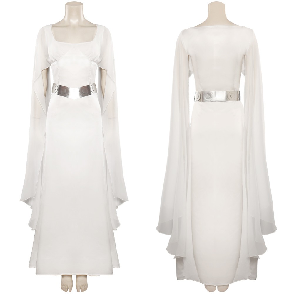 Un nouvel espoir Costume de cosplay de la princesse Leia Organa Solo Tenue de Halloween Carnaval