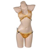 Princess Leia Organa Solo Printed Top Bikinis Set Swimsuit Suit Cosplay Costume Halloween Carnival Outfit