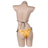 Princess Leia Organa Solo Printed Top Bikinis Set Swimsuit Suit Cosplay Costume Halloween Carnival Outfit
