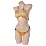 Princess Leia Organa Solo Printed Top Bikinis Set Swimsuit Suit Cosplay Costume Halloween Carnival Outfit