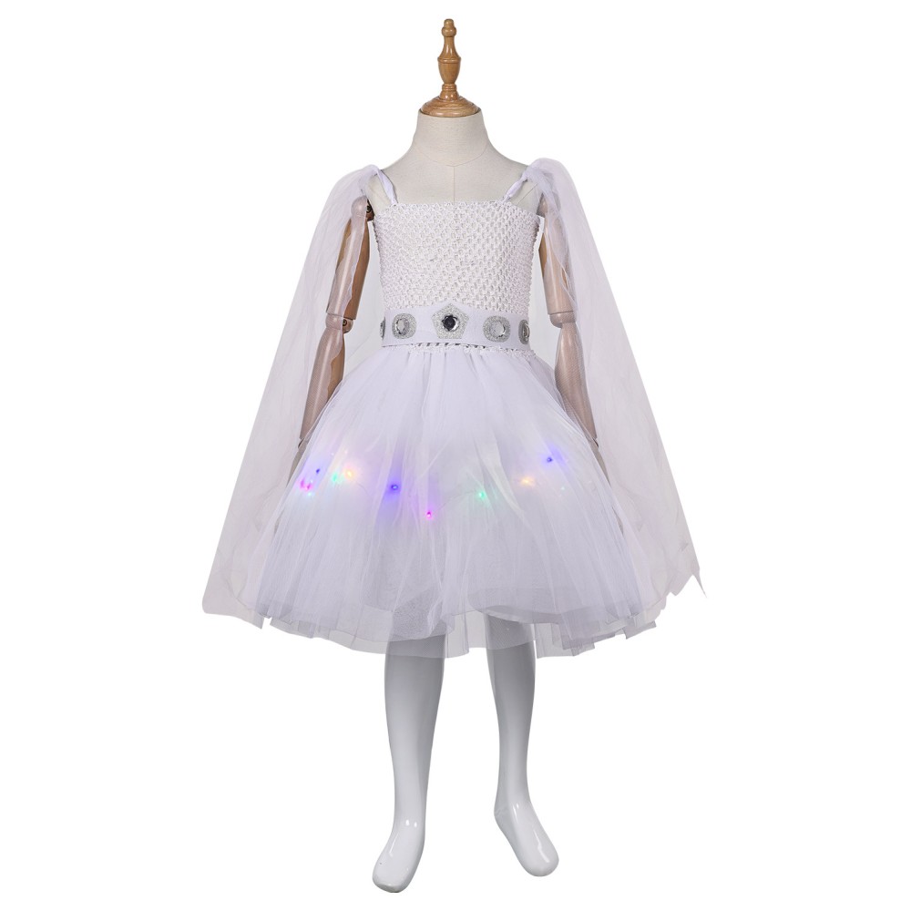 Princess Leia Organa Solo Girls Mesh Dress Christmas Suit Original Design Cosplay Costume Halloween Carnival Outfit