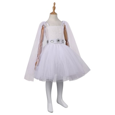 Princess Leia Organa Solo Girls Mesh Dress Christmas Suit Original Design Cosplay Costume Halloween Carnival Outfit
