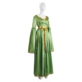 Princess Leia Green Long Sleeves Dress Party Cosplay Costume Halloween Carnival