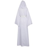 Princess Leia White Dress Suit Cosplay Costume Halloween Carnival Outfit